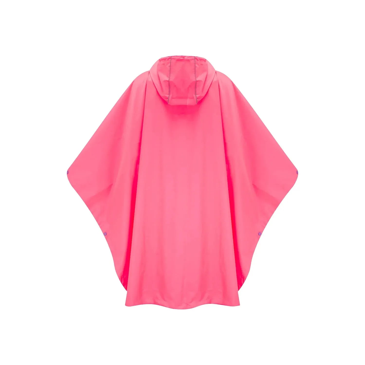 Unisex neon pink water-resistant poncho with hood, lightweight design, from Mac In A Sac Origin 2 collection.