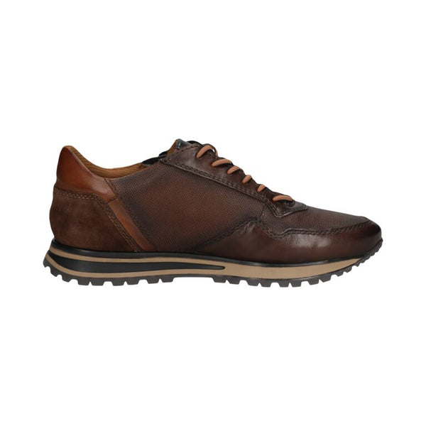 Bugatti Philip 331-AG809-4100-6000 Mens Brown Leather Zip & Lace Trainers