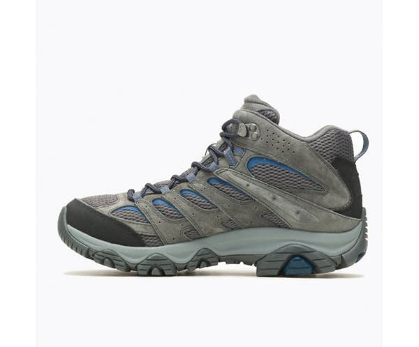 Merrell Moab 3 Mid Gore-tex Mens Granite And Poseidon Lace Up Walking Boots-elevate your sole