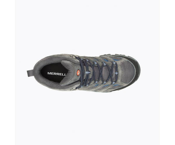 Merrell Moab 3 Mid Gore-tex Mens Granite And Poseidon Lace Up Walking Boots-elevate your sole