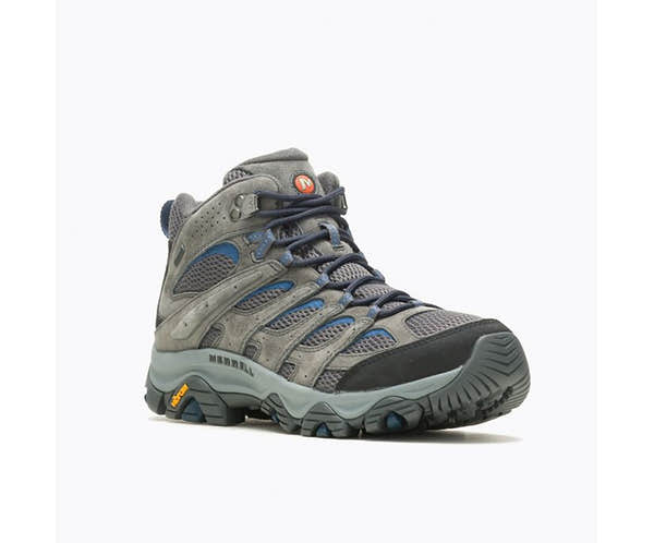 Merrell Moab 3 Mid Gore-tex Mens Granite And Poseidon Lace Up Walking Boots-elevate your sole