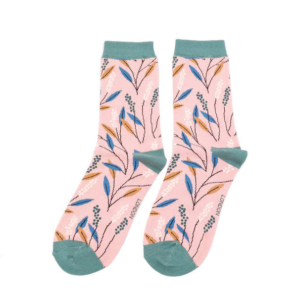 Miss Sparrow Berry Branches Socks-elevate your sole