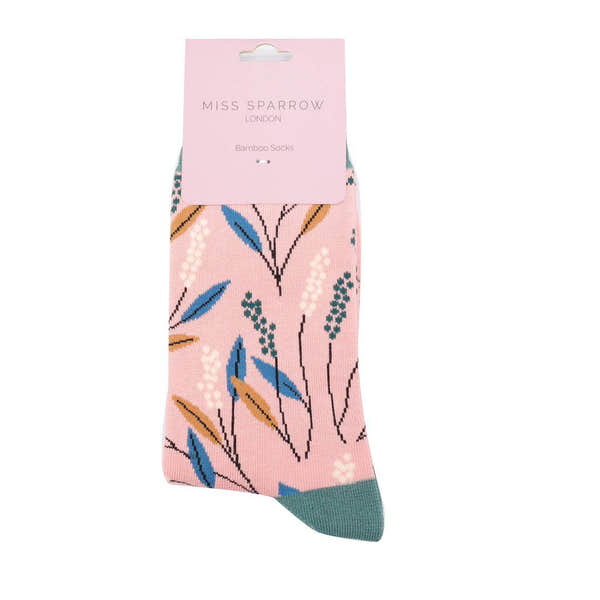 Miss Sparrow Berry Branches Socks-elevate your sole
