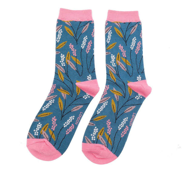 Miss Sparrow Berry Branches Socks-elevate your sole