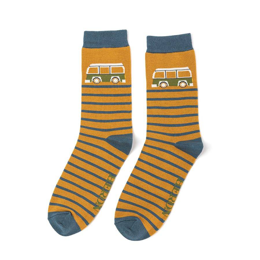 Mr Heron Camper Stripe Socks-elevate your sole