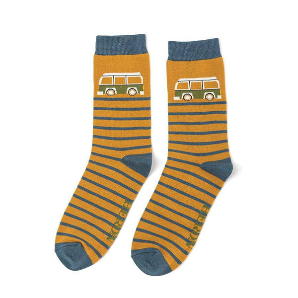 Mr Heron Camper Stripe Socks-elevate your sole