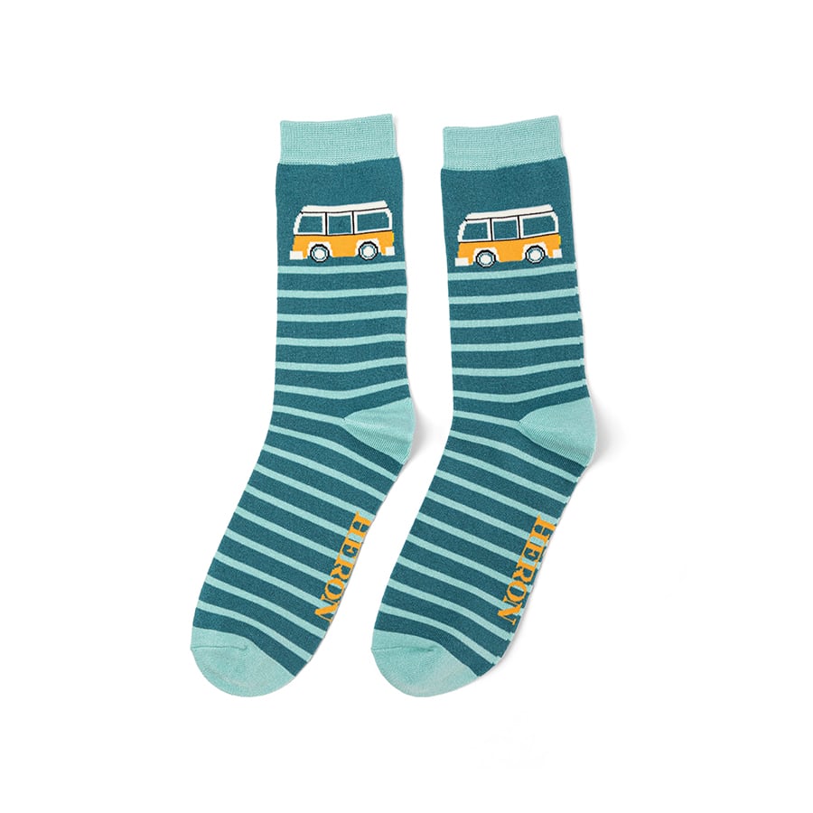 Mr Heron Camper Stripe Socks-elevate your sole