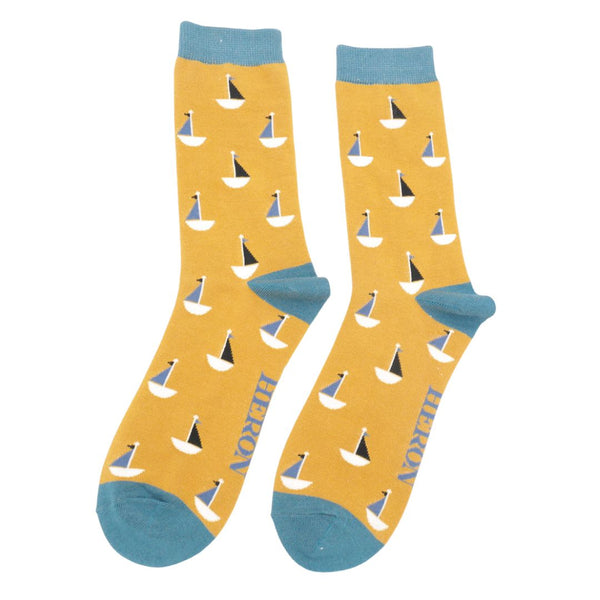 Mr Heron MH197 Little Boats Socks-elevate your sole