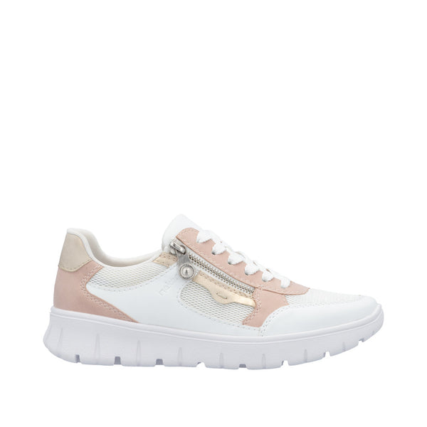 Rieker N1300-90 Ladies Wide Multi Zip & Lace Trainers