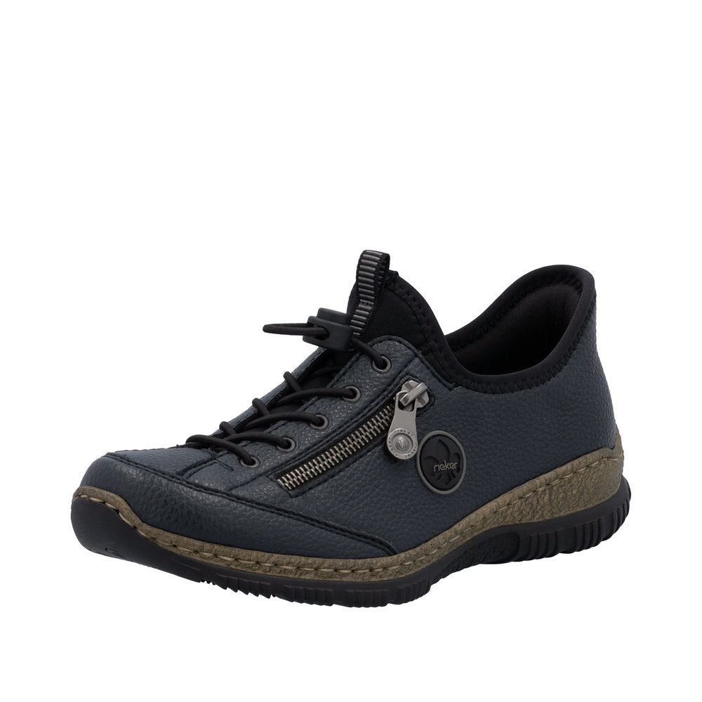Rieker N3267-15 Ready2Go Ladies Blue Slip On Shoes