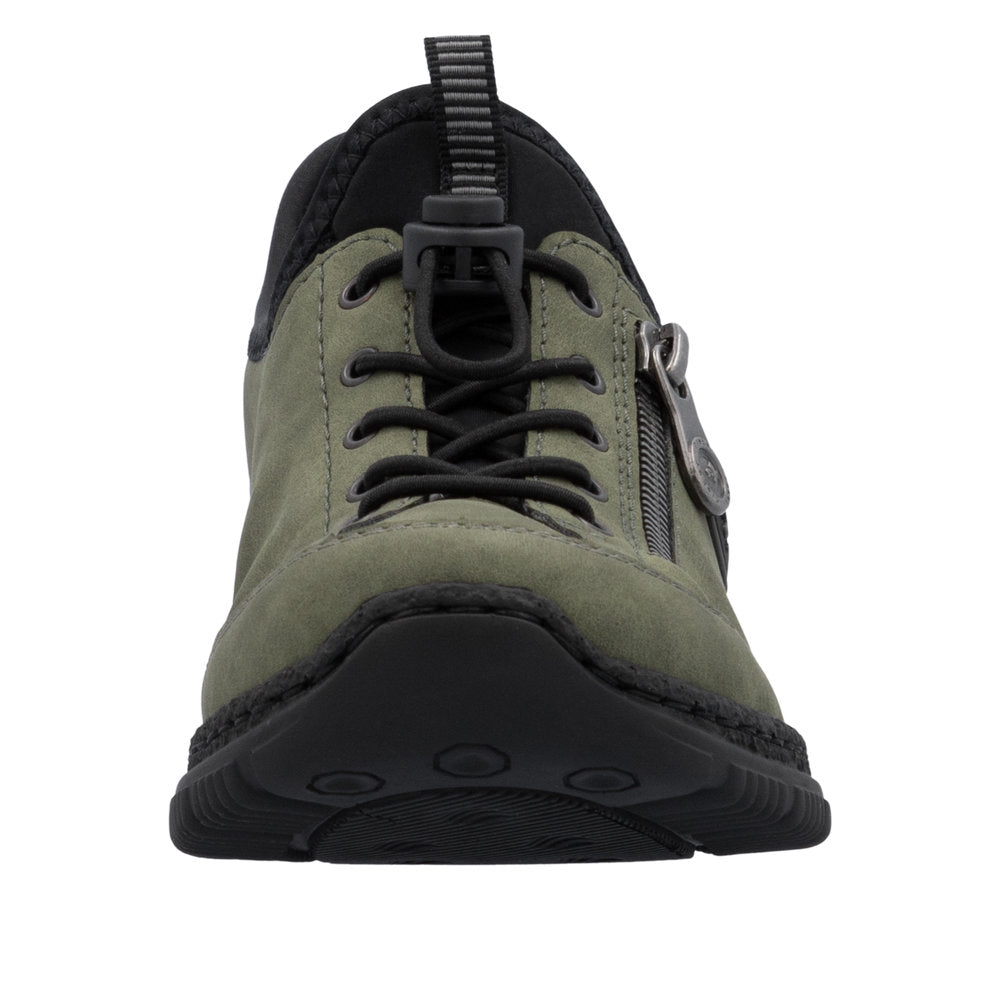 Rieker N3267-54 Ladies Green Ready2Go Slip On Shoes