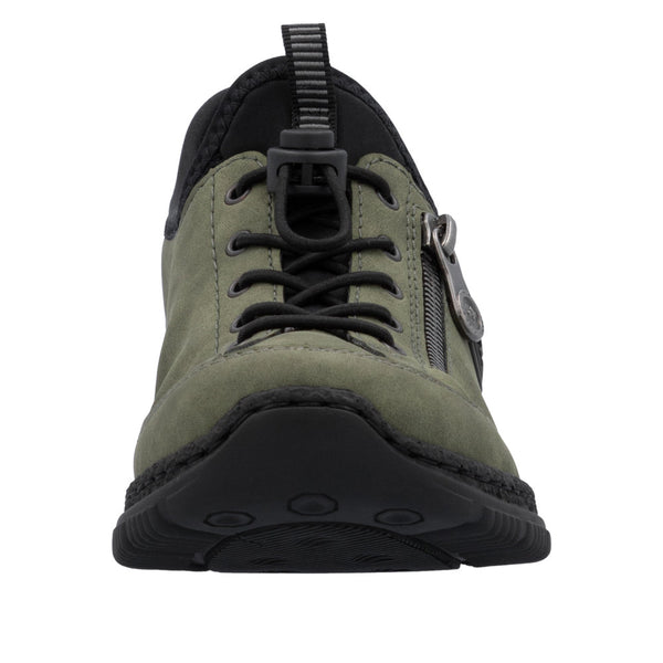 Rieker N3267-54 Ladies Green Ready2Go Slip On Shoes