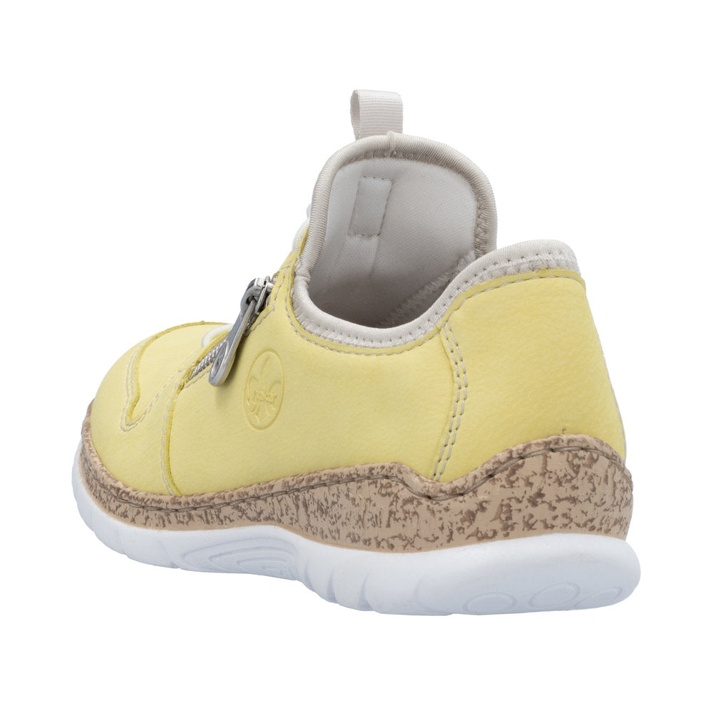 Rieker N42G0-68 Ladies Yellow Elasticated Shoes