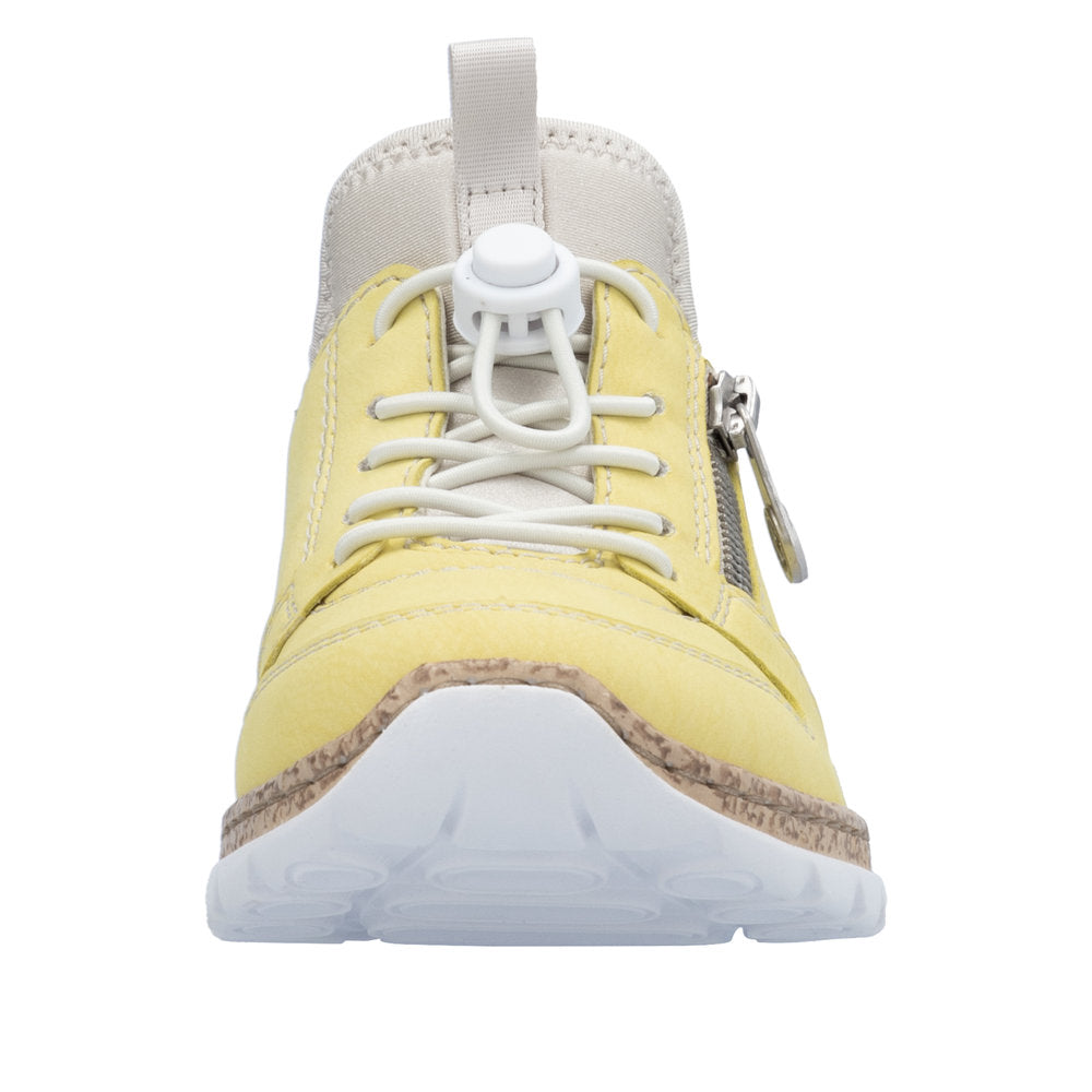Rieker N42G0-68 Ladies Yellow Elasticated Shoes