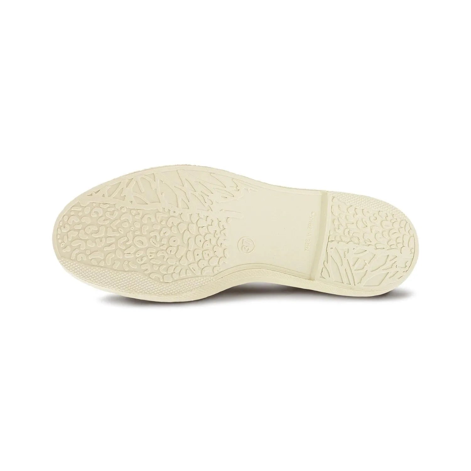 Natural World Ladies Spanish Green Vegan Slip-On Shoes with textured rubber sole and eco-friendly textile upper.