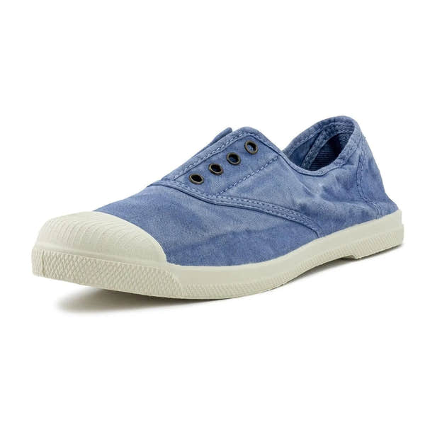 Natural World 102E / 690 Ladies Celest textile Vegan Slip On Shoes