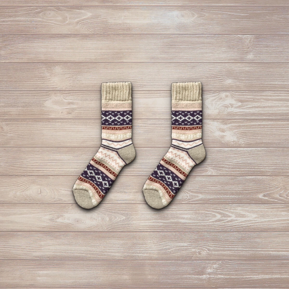 Nordic Socks Unisex IDA Wool Cream-elevate your sole