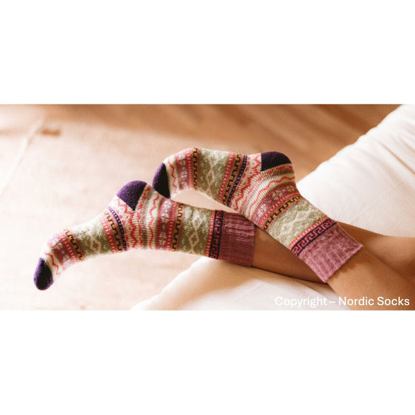Nordic Socks Unisex IDA Wool Purple-elevate your sole