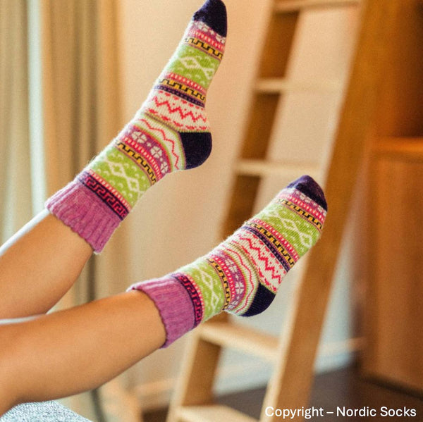 Nordic Socks Unisex IDA Wool Purple-elevate your sole