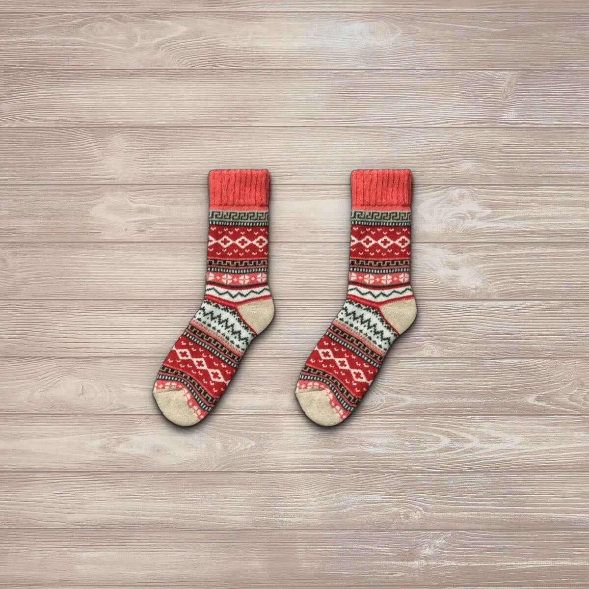 Nordic Socks Unisex IDA Wool Red-elevate your sole