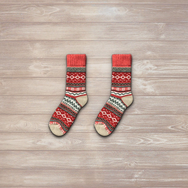 Nordic Socks Unisex IDA Wool Red-elevate your sole