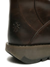 Fly London Mes 2 Rug Dark Brown Mid Calf Leather Boots