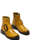 Fly Rily991 Ladies Rug Mustard Yellow Leather Side Zip Ankle Boots