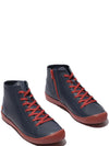 Softinos Ibbi 653 Ladies Navy Leather Zip & Lace Shoe Boots