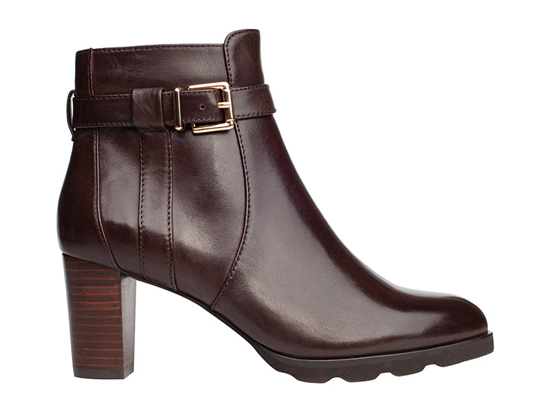 Regarde Le Ciel Patricia-84 Ladies Brown Leather Side Zip Ankle Boots