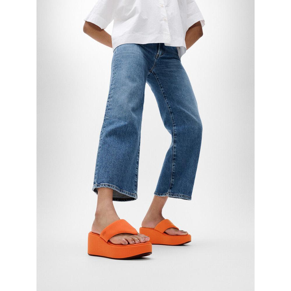 FitFlop JF8-C20 Platfforms Ladies Narrow Satsuma Slip On Sandals