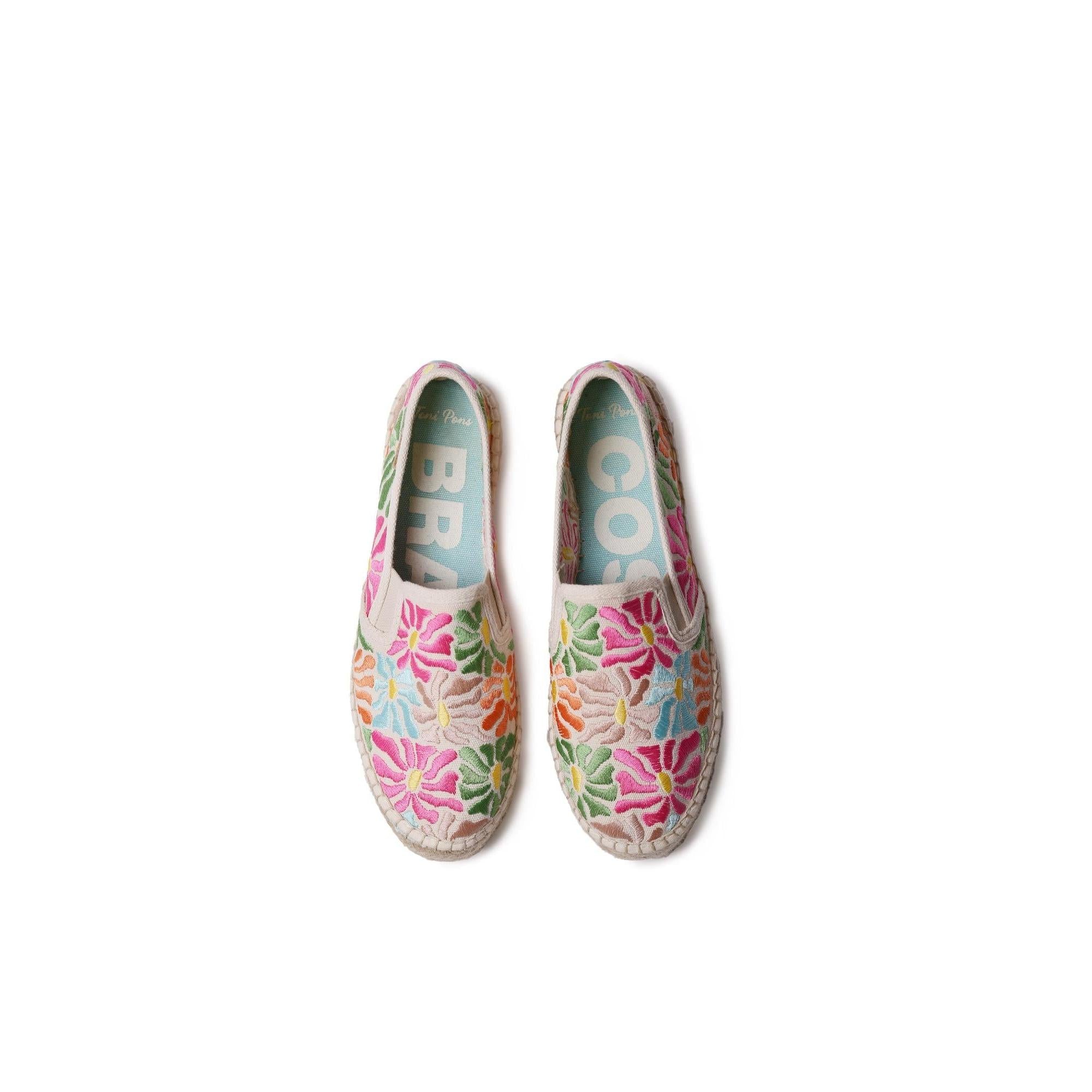 Toni Pons Pola  Ladies Spanish Mosaic Textile Pull On Slip Ons