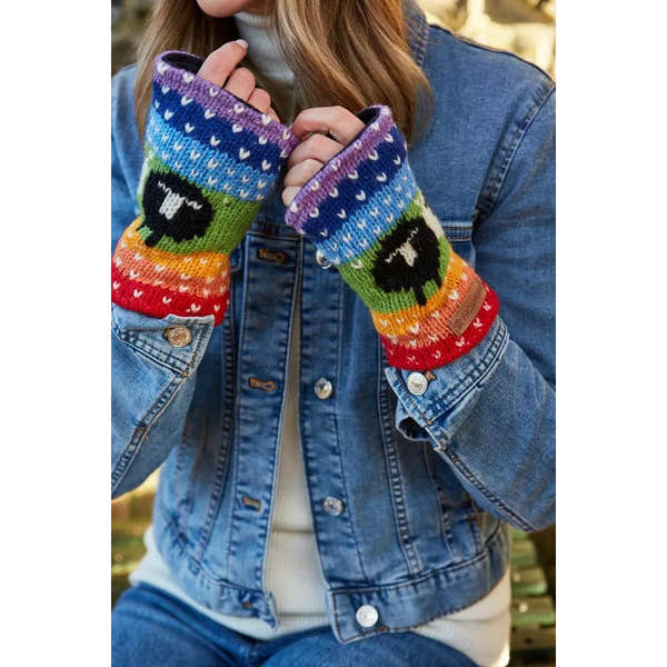 Pachamama Black Sheep Handwarmer Rainbow-elevate your sole