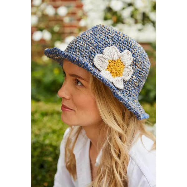 Pachamama Daisy Hemp/Cotton Hat Denim-elevate your sole