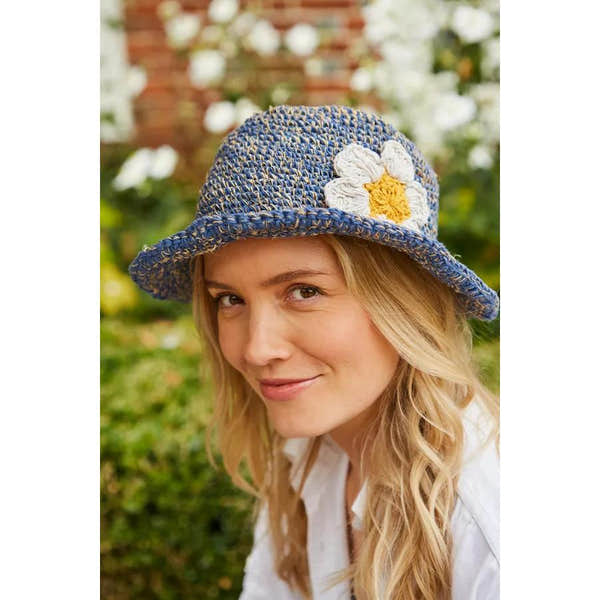 Pachamama Daisy Hemp/Cotton Hat Denim-elevate your sole