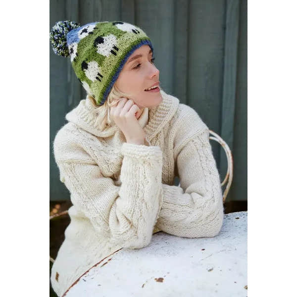 Pachamama Flock Of Sheep Bobble Beanie-elevate your sole