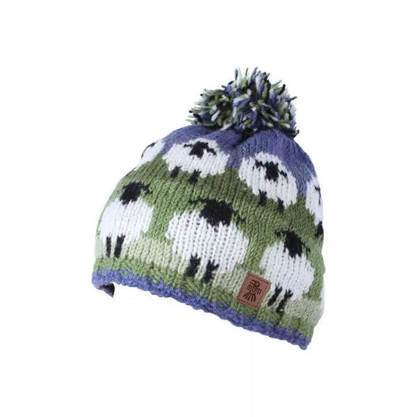 Pachamama Flock Of Sheep Bobble Beanie-elevate your sole