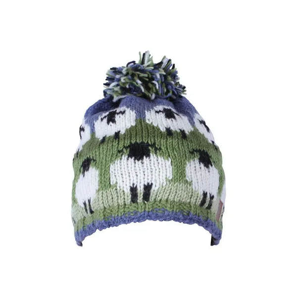 Pachamama Flock Of Sheep Bobble Beanie-elevate your sole