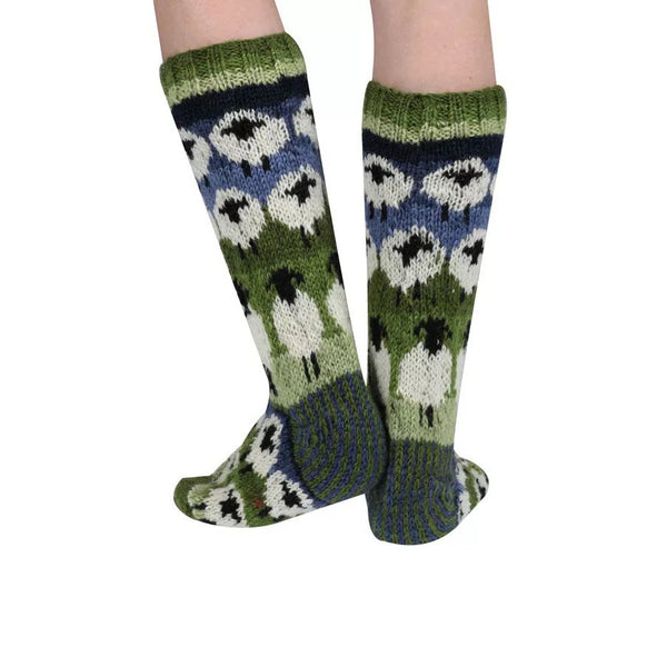 Pachamama Flock of Sheep Long Socks-elevate your sole