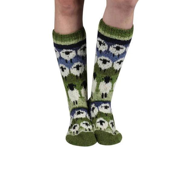 Pachamama Flock of Sheep Long Socks-elevate your sole