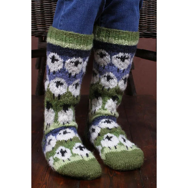 Pachamama Flock of Sheep Long Socks-elevate your sole