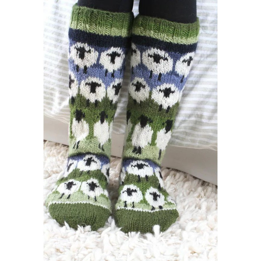 Pachamama Flock of Sheep Long Socks-elevate your sole