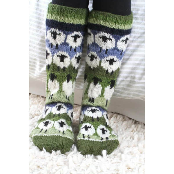 Pachamama Flock of Sheep Long Socks-elevate your sole