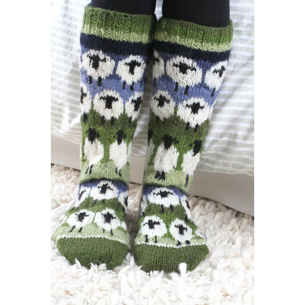 Pachamama Flock of Sheep Long Socks-elevate your sole