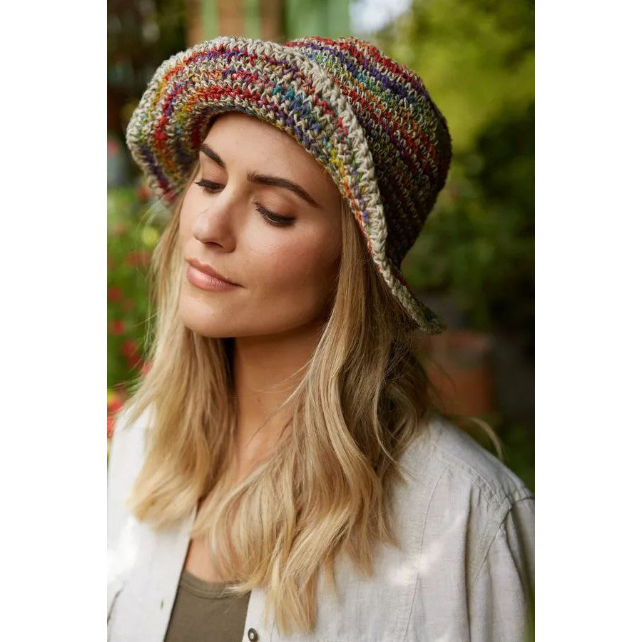 Pachamama Hoxton Stripe Hemp/Cotton Hat-elevate your sole