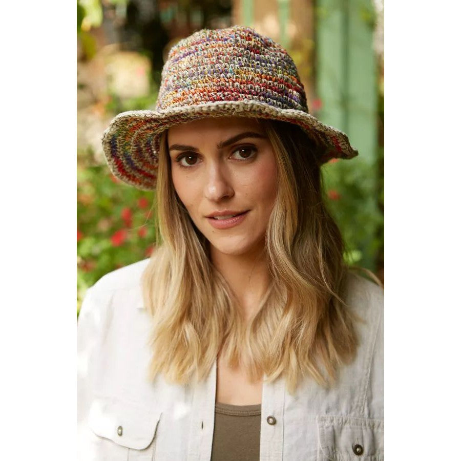 Pachamama Hoxton Stripe Hemp/Cotton Hat-elevate your sole
