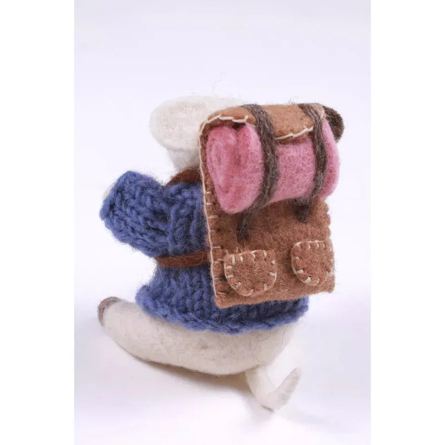Felted wool stuffed animal 