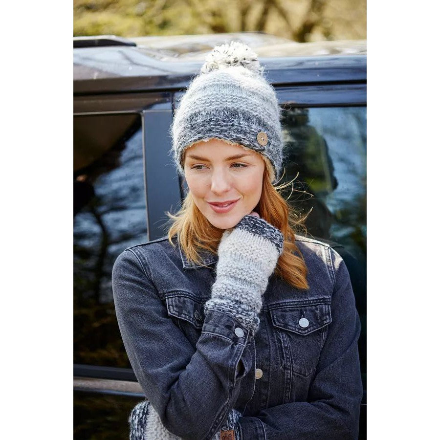 Pachamama Sierra Nevada Bobble Beanie Smoke-elevate your sole