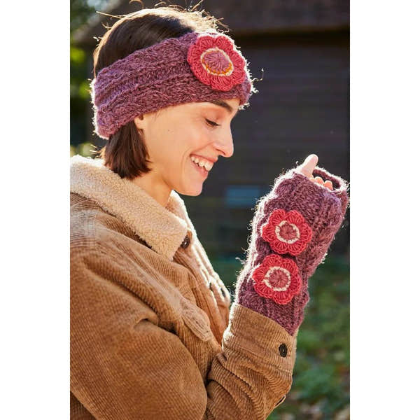 Pachamama Sorrento Headband Plum-elevate your sole
