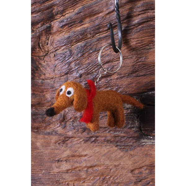 Porte-clés chien saucisse Steven de Pachamama
