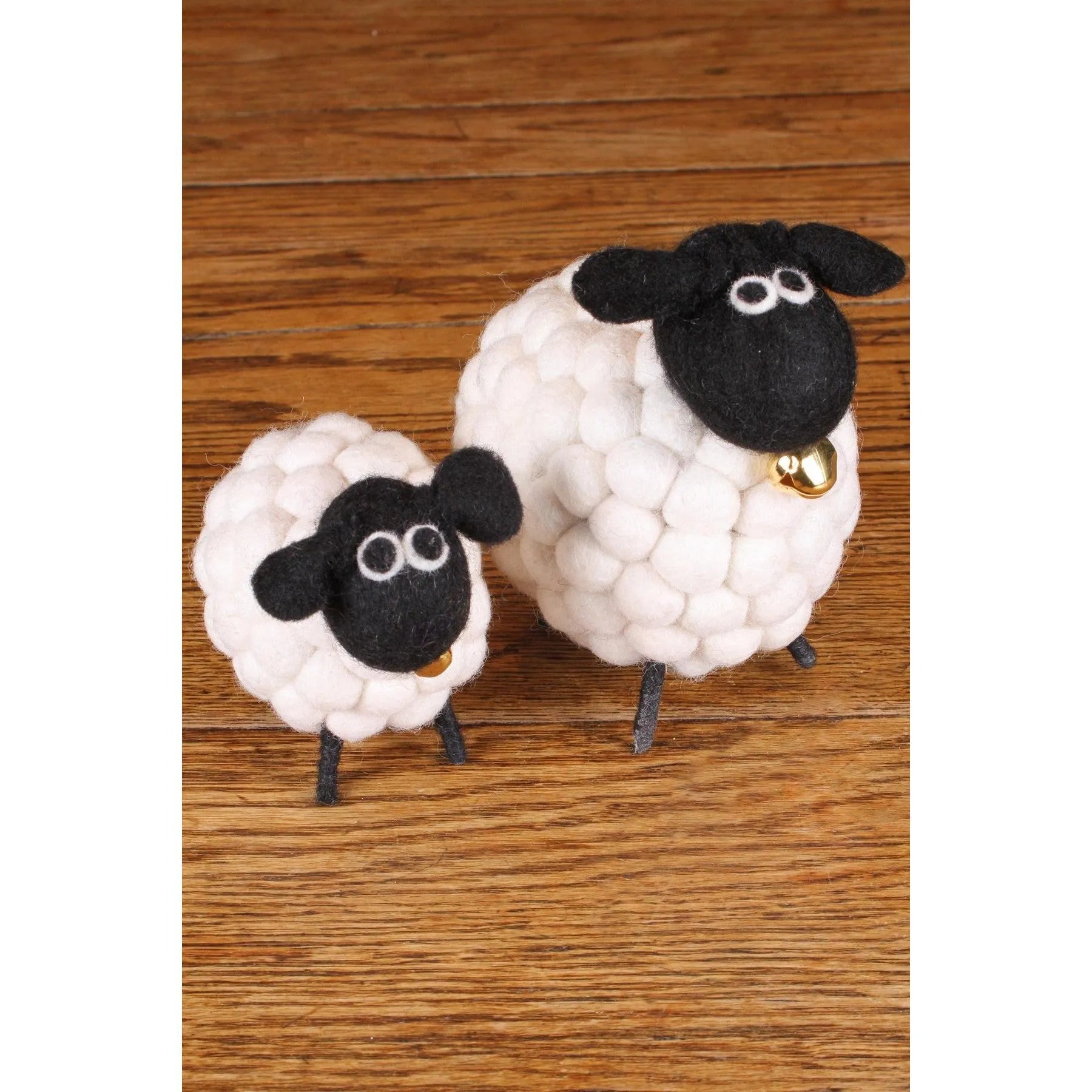 Felted sheep plush toys, 